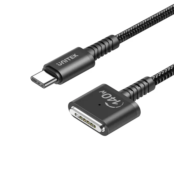 UNITEK C14121BK USB-C to Magnetic 3 Braided Charging Cable 2m