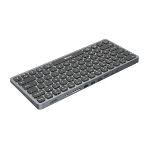 UNITEK D1092A KEYBOARD WITH 9-IN-1 USB-C HUB 3XUSB, 1XHDMI, CARD READER, AUX, PD 100W