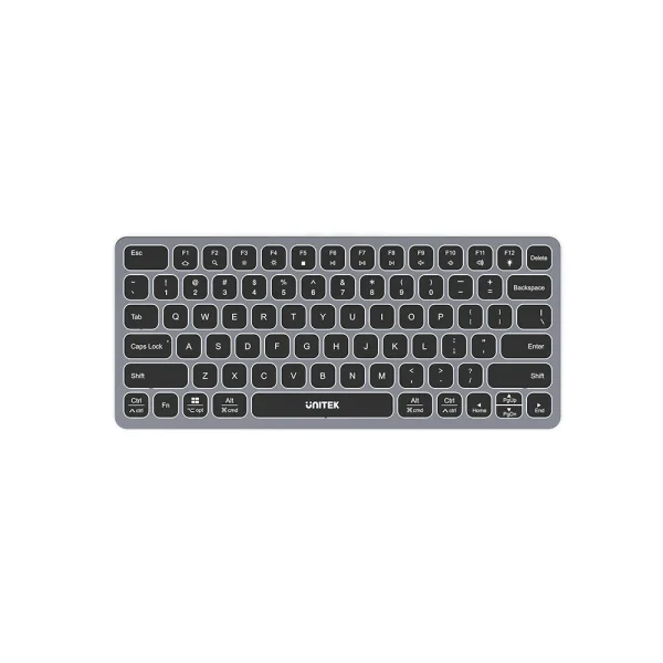 UNITEK D1092A KEYBOARD WITH 9-IN-1 USB-C HUB 3XUSB, 1XHDMI, CARD READER, AUX, PD 100W - Image 2