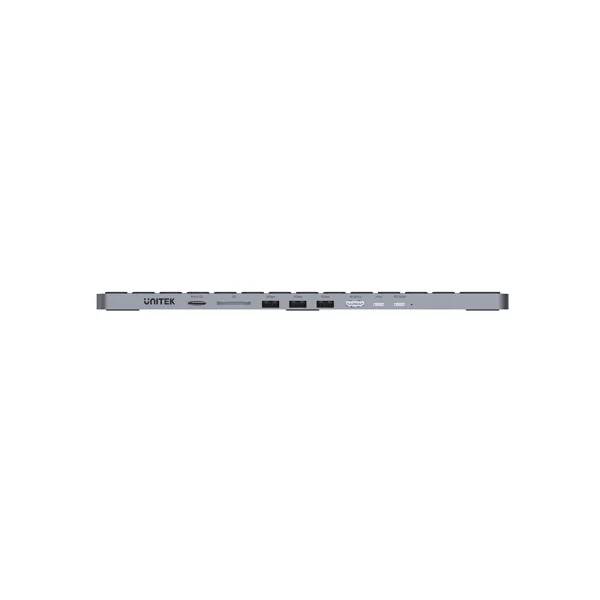 UNITEK D1092A KEYBOARD WITH 9-IN-1 USB-C HUB 3XUSB, 1XHDMI, CARD READER, AUX, PD 100W - Image 3