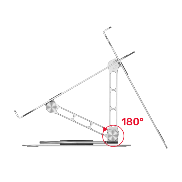 UNITEK OT180SL01 Adjustable Laptop Stand with 360° Rotating Base - Image 5