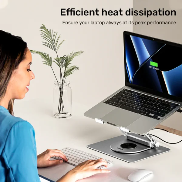 Unitek D1109B01 Laptop Stand with Detachable USB-C Hub - Image 6