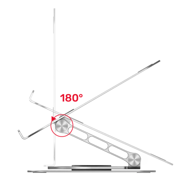 UNITEK OT180SL01 Adjustable Laptop Stand with 360° Rotating Base - Image 6