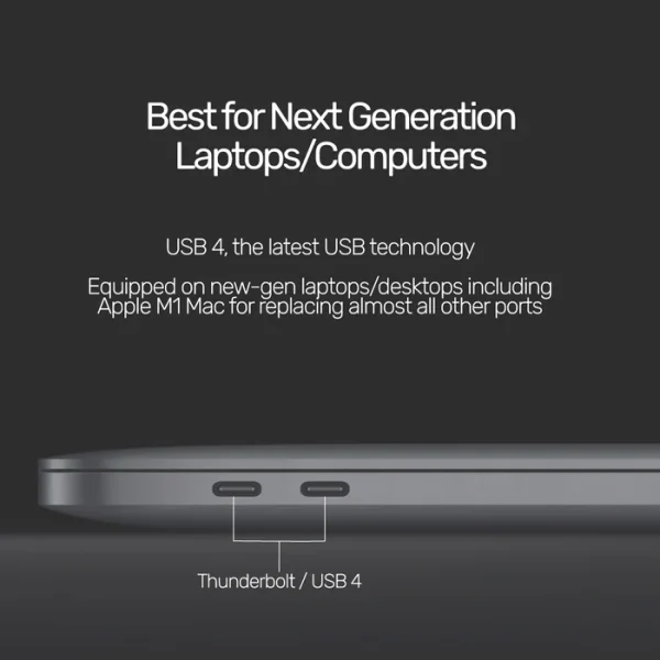 UNITEK C14100BK USB 4 (USB-IF Certified) 100W PD Fast Charging Cable - Image 3