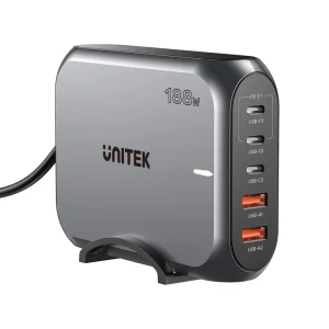 UNITEK P1234AGY01-EU188W PD3.1 Desktop GaN Charging Station