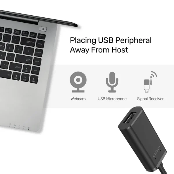Unitek Y-278 USB 2.0 Active Extension Cable 10m - Image 4