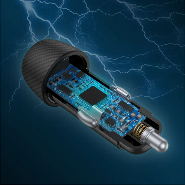 Unitek P1400A Powertrain Duo 38W Two Ports Car Charger - Image 5