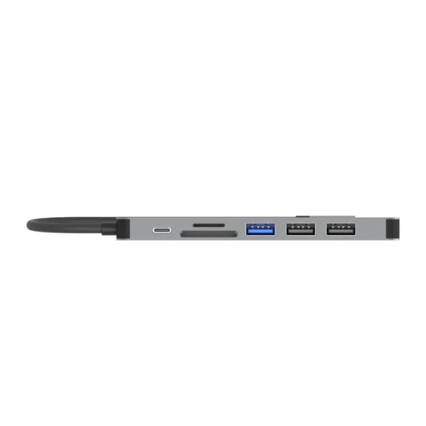 UNITEK H1118A 7-IN-1 USB-C TO HDMI, 3XUSB, CARD READER, PD 100W - Image 3