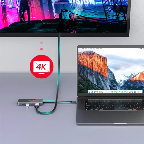 Unitek D1084A uHUB H6 Gloss 6-in-1 USB - Image 3