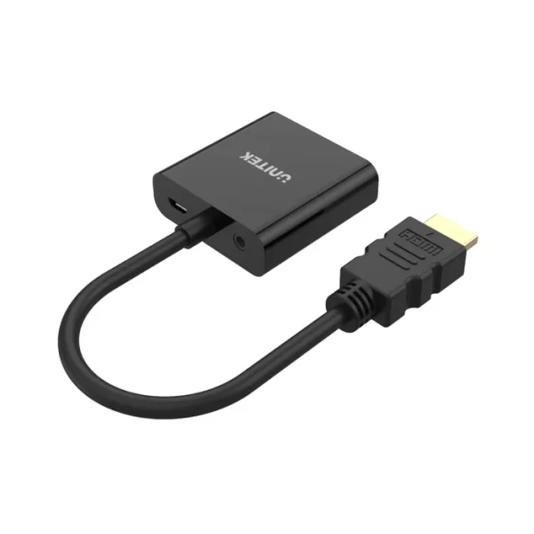 Unitek Y-6333 HDMI to VGA Adapter with 3.5mm - Image 2