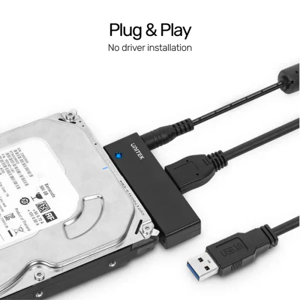Unitek Y-1039 USB 3.0 to SATA III Adapter - Image 4