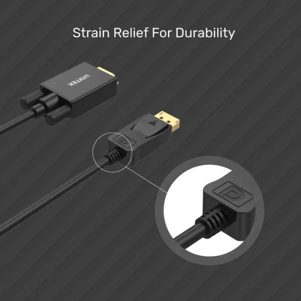 Unitek Y-5118F DisplayPort to VGA Cable 1.8m - Image 5