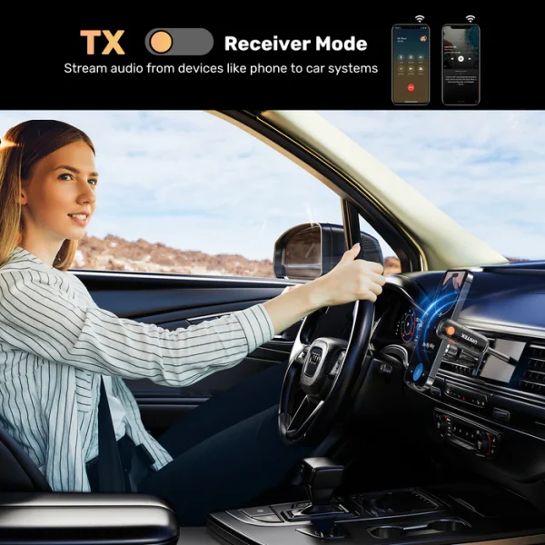 UNITEK B1111A01 2-in-1 Bluetooth 5.3 Transmitter - Image 5