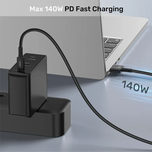 UNITEK C14121BK USB-C to Magnetic 3 Braided Charging Cable 2m - Image 5