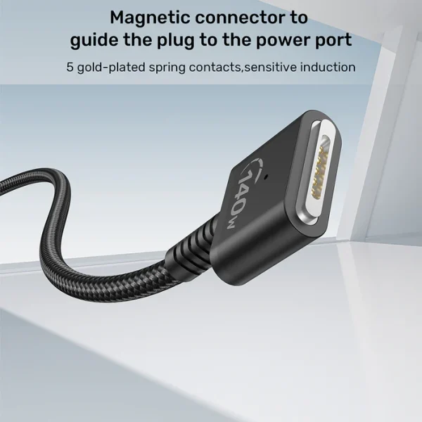 UNITEK C14121BK USB-C to Magnetic 3 Charging Cable - Image 2