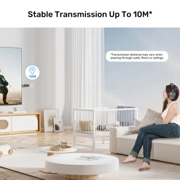 UNITEK B1111A01 2-in-1 Bluetooth 5.3 Transmitter - Image 6