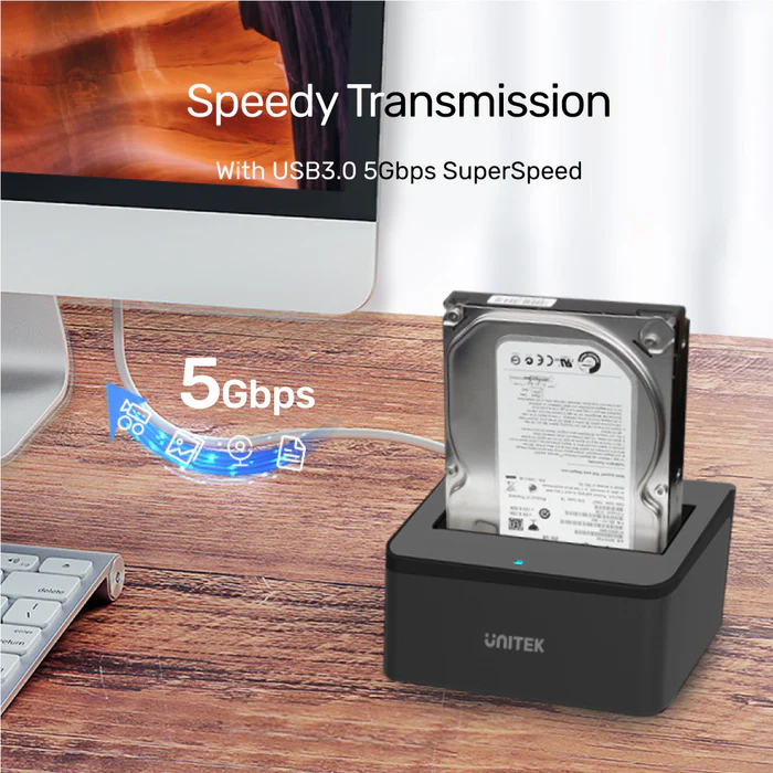 Unitek Y-1078 USB3.0 to SATA6G Docking Station - Image 6