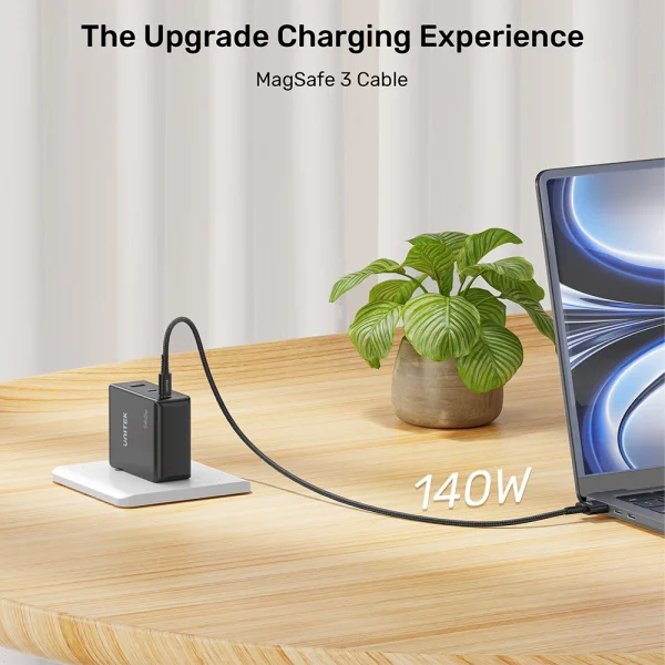 UNITEK C14121BK USB-C to Magnetic 3 Braided Charging Cable 2m - Image 6