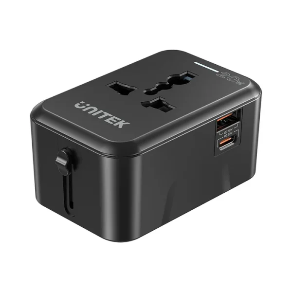 UNITEK P1120ABK01 20W Universal Travel Adapter - Image 2