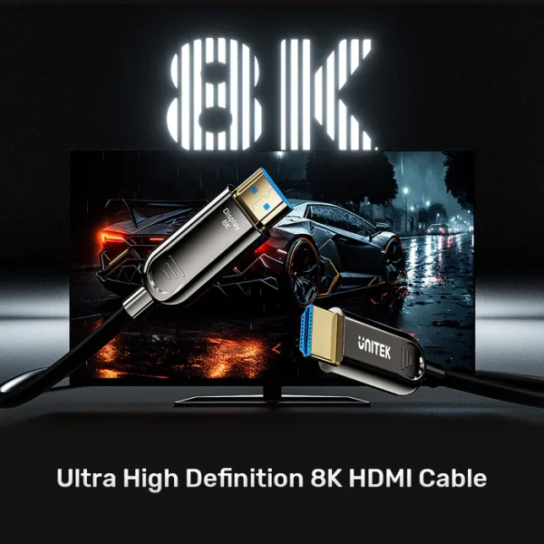Unitek C11085GY01 Fiber Optic 8K HDMI Cable 100m - Image 4