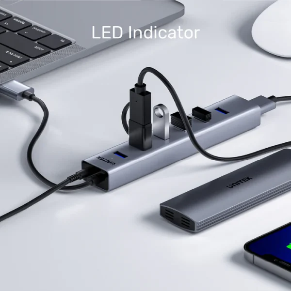 Unitek Y-3090 7 Ports Powered USB 3.0 Hub - Image 7