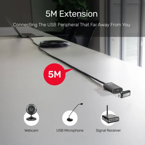 UNITEK U305A USB-C Active Extension Cable - Image 4