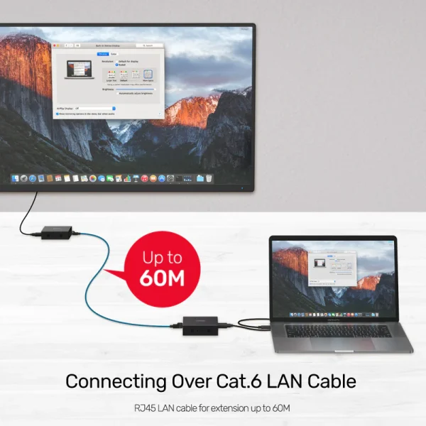 UNITEK V101A HDMI EXTENDER OVER ETHERNET CABLE UP TO 150M - Image 4