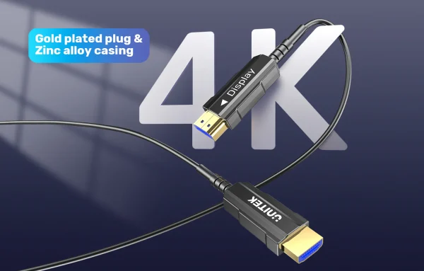 UNITEK C11072BK-4K 60Hz HDMI Fiber Optic Cable - Image 7