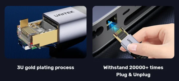 unitek c18149agy03  Cat 8 Ethernet Cable - Image 5