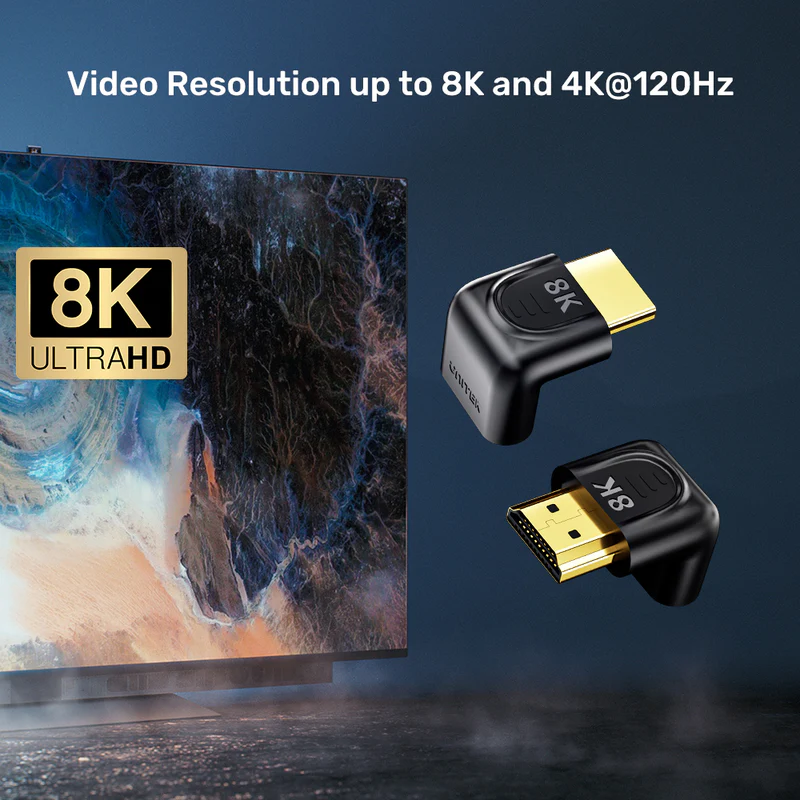 UNITEK_A1046ABK_8K_HDMI_90_and_270_Degree_Right_Angle_Adapter_lifestyle_v4 UNITEK_A1046ABK_8K_HDMI_90_and_270_Degree_Right_Angle_Adapter_lifestyle_v4